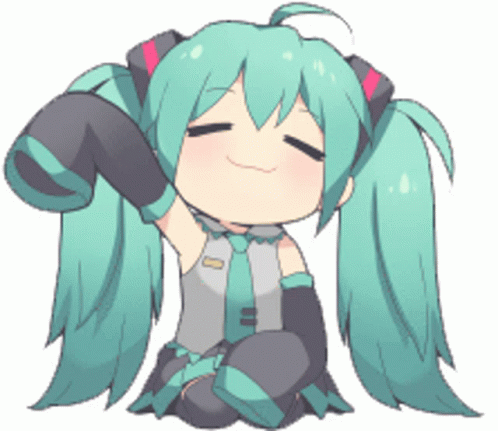 Miku waving hello
